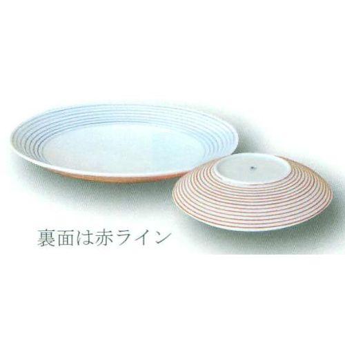 有田焼 二彩千筋 8寸皿 322142 サイズ:φ24.5×2.8cm : 虹八 有田焼 二彩千筋 8寸皿 322142 サイズ:φ24.5×2.8cm : 虹八