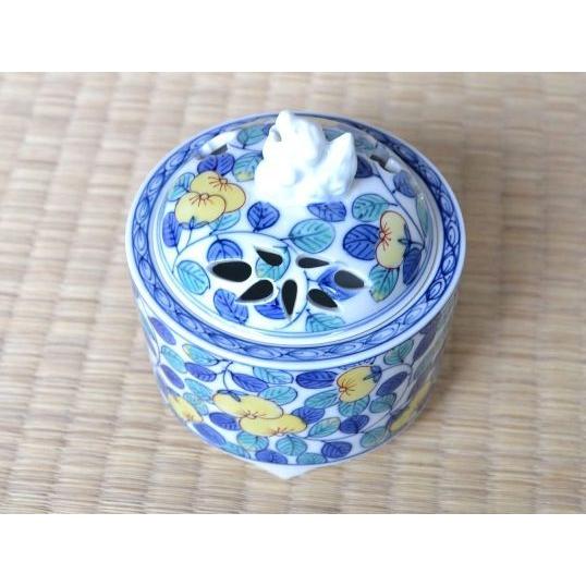 2011 有田焼 弥左衛門 作 染錦鳳文　香炉　未使用 有田焼 染錦橘竹筒香炉（お部屋のインテリアにも・・） : 虹八 kohya