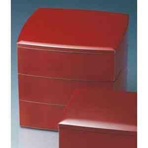 山中塗　手提げ重 山中塗 手提げ重箱（三段） さくら5.0三段重（白/ピンク）KZ3274