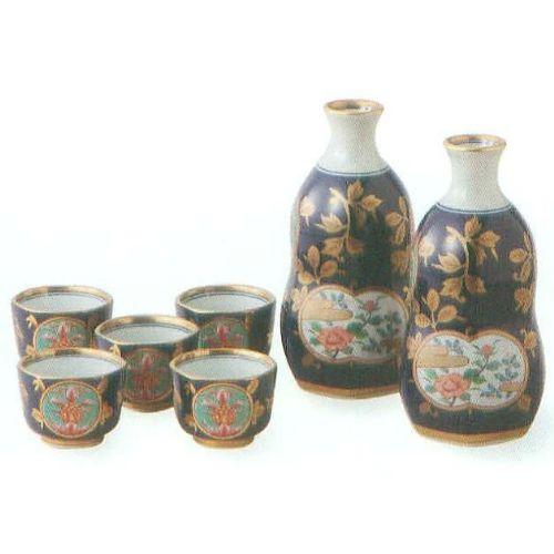 波佐見焼　古伊万里金彩　酒器揃　S13-91195　木箱