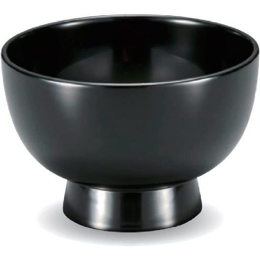 越前漆器 黒　合鹿お好み椀　木製/漆塗 φ13.2×9cm