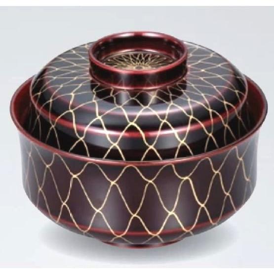 越前漆器　溜金網目　45天竜寺　煮物椀　約470ml＜越前漆器　正月　迎春　お祝い　お返し　引き出物　敬老の日＞