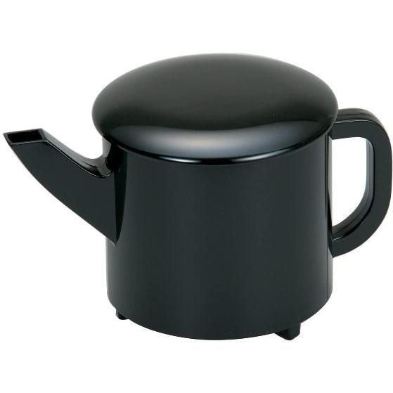 越前漆器 総黒 特大湯筒 1500cc 23.6×15.2×14.8cm