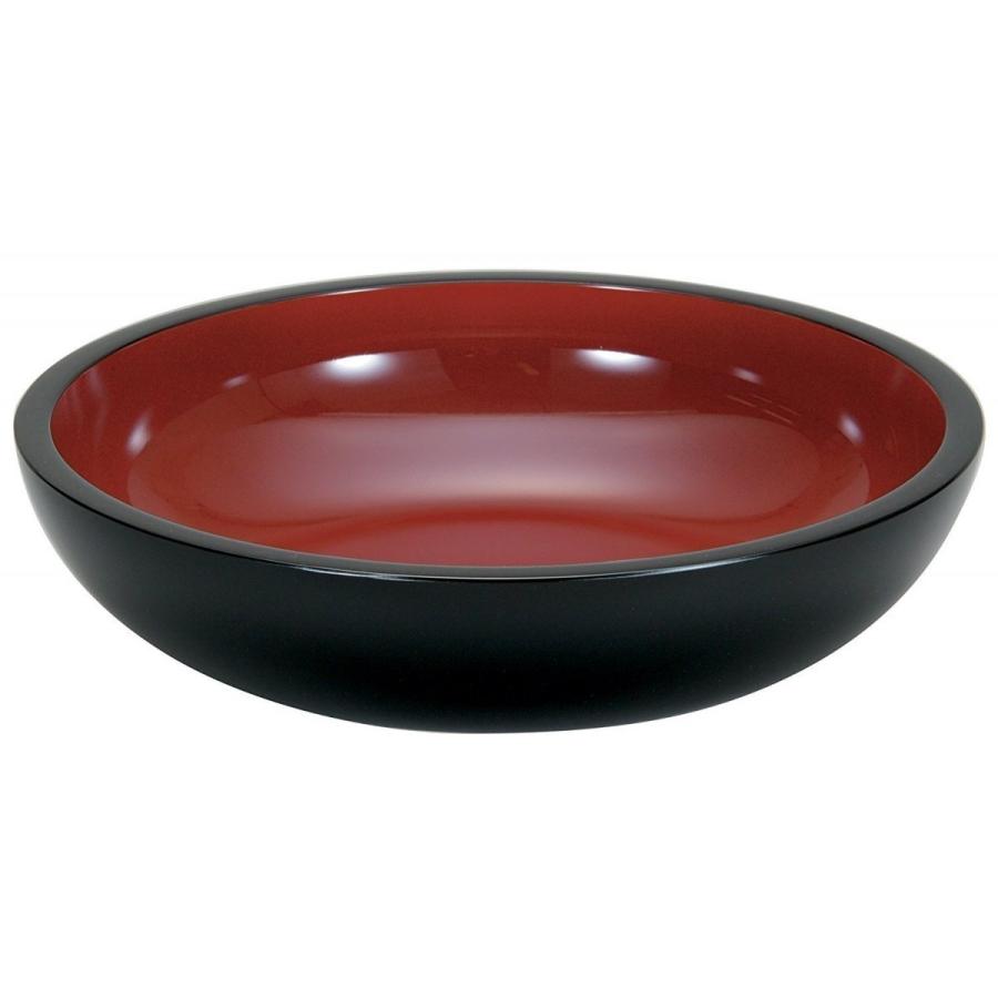 越前漆器　黒内朱　こね鉢　16　φ47.8×12.5cm