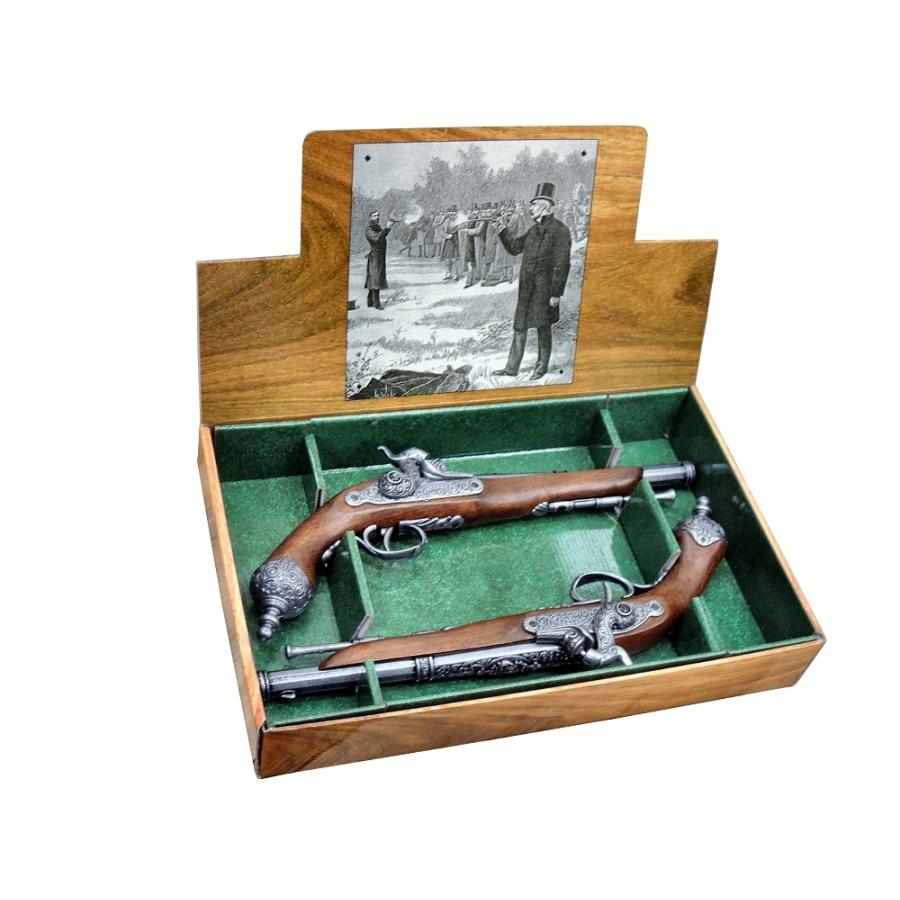 2-1013G イタリアンピストル ゴールド　戦闘セット　（美術装飾品）