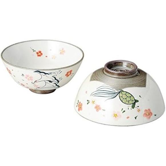 3F 京焼 清水焼 嘉峰窯 花柄 茶碗 夫婦茶碗 2客セット 伝統工芸 和食器 京焼 清水焼 お茶碗 ペア 櫛目 草花 花柄 夫婦茶碗 結婚祝い おしゃれ