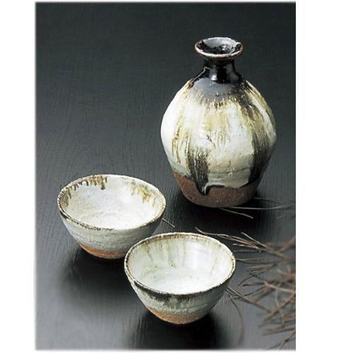 唐津焼　鶴首瓶　徳利　時代箱付　V　R6431 唐津焼 鶴首瓶 徳利 時代箱付 V R6431