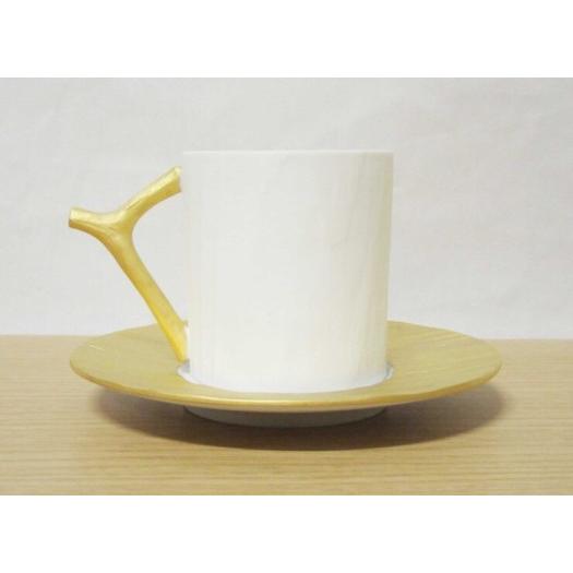 有田焼 取っ手が豪華なコーヒーカップ＆ソーサー ゴールド 容量:約 