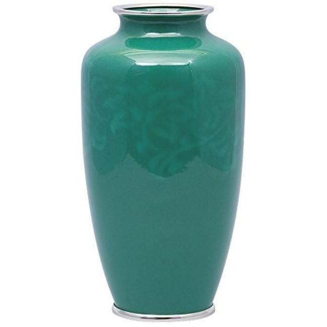 七宝焼 70号並 ひすい花瓶 109-13-