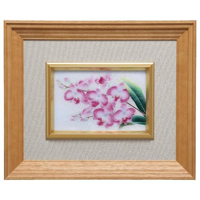 ランの花の絵画（クラシックフレーム）シッポウ焼き 【公式