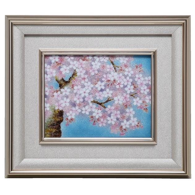 七宝焼 桜2号 額
