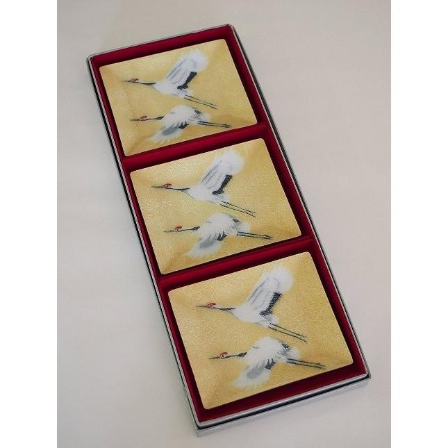 2936 七宝焼　金地双鶴　角皿　5客 2936 七宝焼 金地双鶴 角皿 5客 - メルカリ