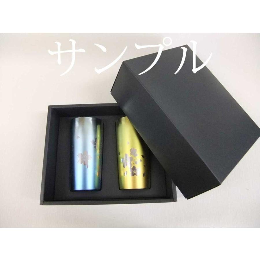 ホリエ HORIE 純チタン二重タンブラー2個セット プレミアム 櫻350ml＆ 