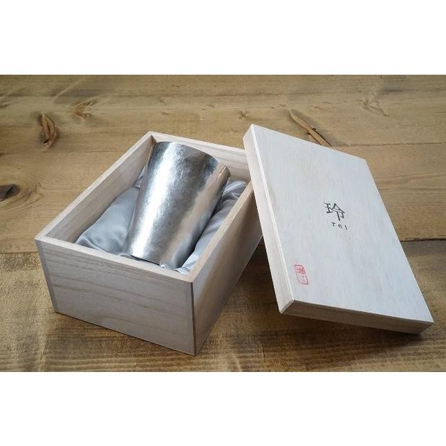 純チタン製二重タンブラー 玲 -rei- 和み 銀鼠 HORIE