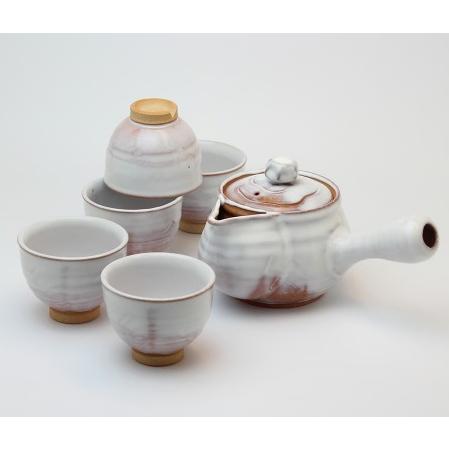 萩焼 白釉茶器揃（木箱） : 虹八 kohya - 通販 - Yahoo!ショッピング
