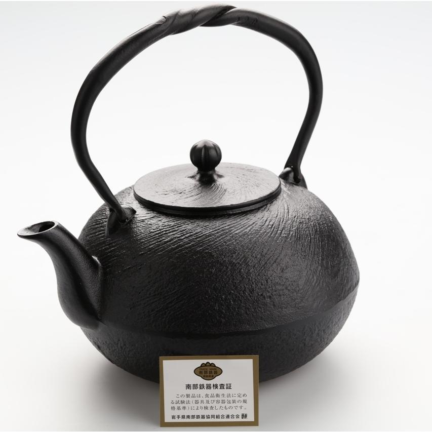 南部鉄瓶、直火、IH対応、本漆仕上げ、 南部鉄器 鉄瓶 刷毛目 1L 黒仕上げ 壱鋳堂 直火 IH 日本製 南部