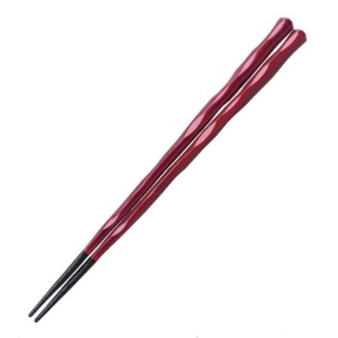 【業務用20本セット】PBT樹脂塗箸22.5cm　六角一刀彫箸漆調溜先乾漆塗（耐熱200℃　洗浄機/消毒保管庫/レンジ対応）業務用/ホテル旅館等