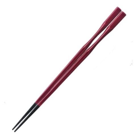 【業務用20本セット】PBT樹脂塗箸22.5cm 杵型多久島箸漆調溜先乾漆塗（耐熱200℃ 洗浄機/消毒保管庫/レンジ対応）業務用/ホテル旅館等