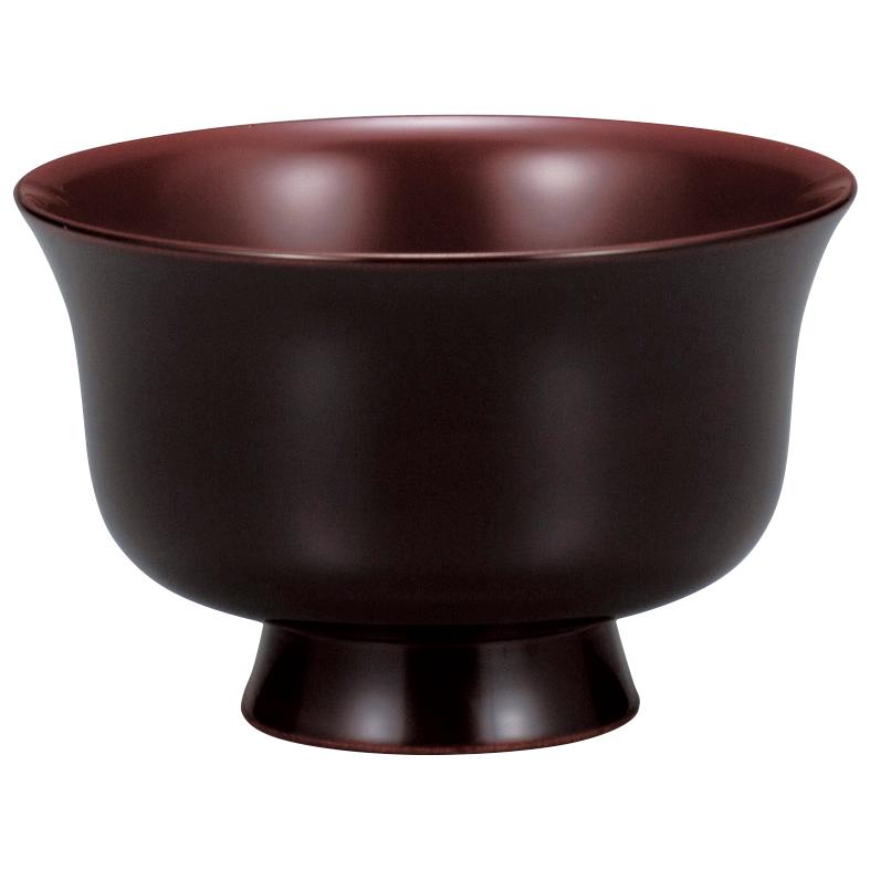 山中漆器　MIYABI　9A-211　木製　夫婦汁椀　羽反型　溜　桜　宮常作_1
