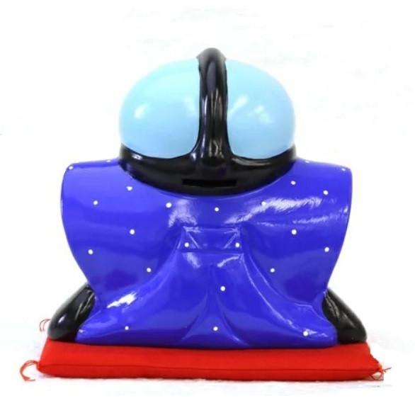 常滑焼 福助（座布団付）3号（千客万来、商売繁盛 出世開運 福徳招来