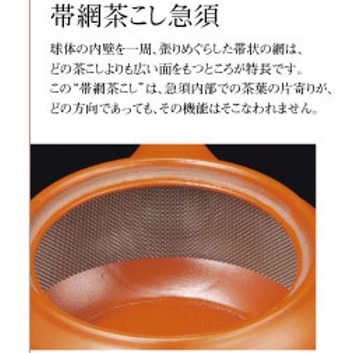 常滑焼　急須【帯網急須】宇幸　黒窯変　約300ml_2