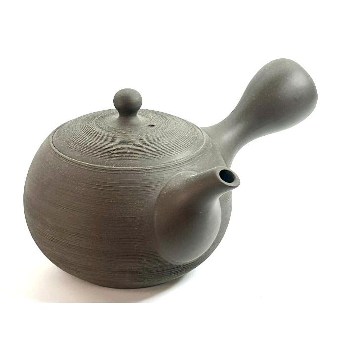 常滑焼 セラメッシュ茶こし急須 石龍 上村夏江 窯変松皮（黒/朱/緑