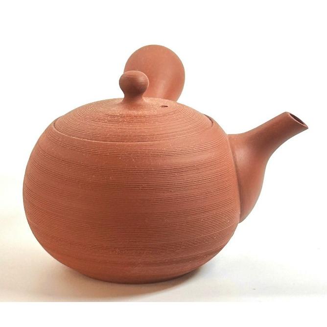 常滑焼 セラメッシュ茶こし急須 石龍 上村夏江 窯変松皮（黒/朱/緑