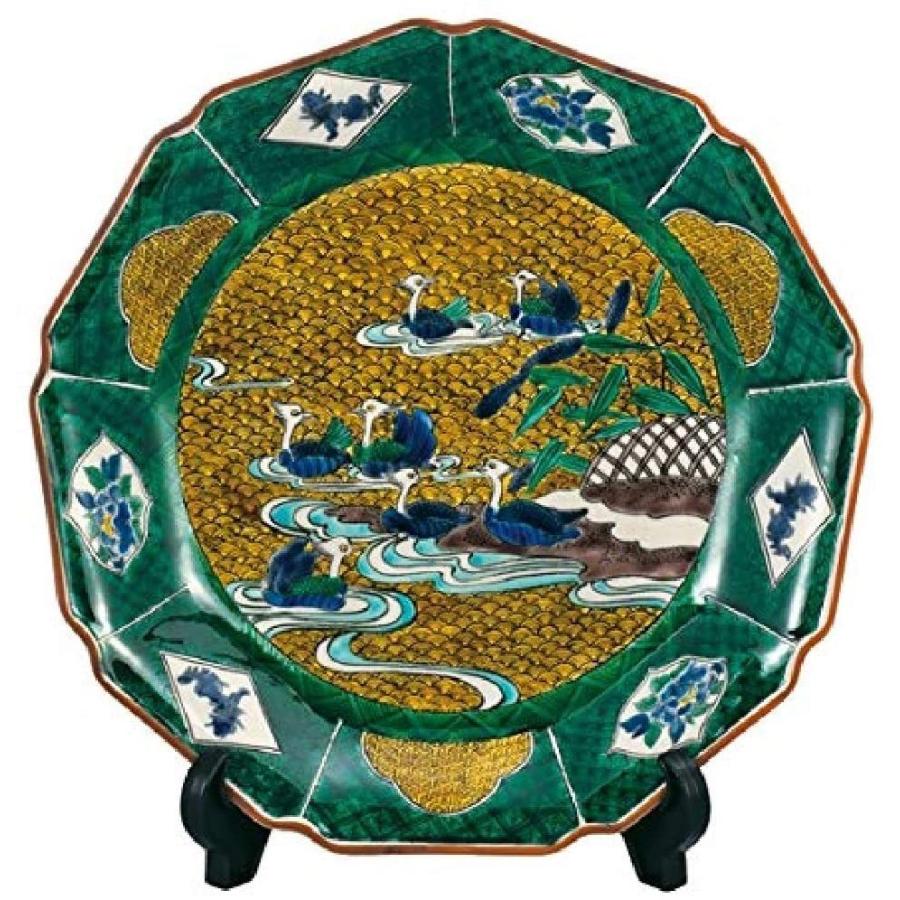 九谷焼 飾り皿 10号飾皿 おしどり＜インテリア ギフト プレゼント