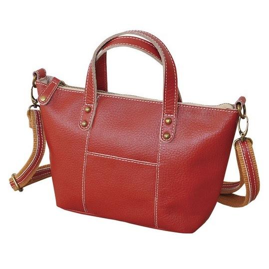 バングラレザー・バッグ バケツ型 レッド : 虹八 kohya - 通販 - Yahoo