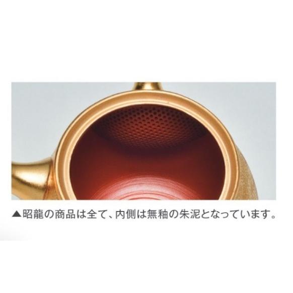 常滑焼急須【セラメッシュ】昭龍金つまみブルー天目長壺後手 常滑焼急須【セラメッシュ】昭龍金つまみブルー天目長壺後手