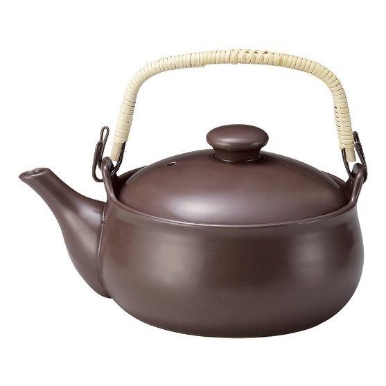 常滑焼【耐熱土瓶】山源IH電磁調理器対応土瓶 茶釉 1800cc : 虹八 