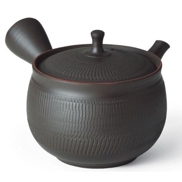 常滑焼急須 玉龍黒ビリ朱線セラメッシュ急須 約290cc : 虹八 kohya