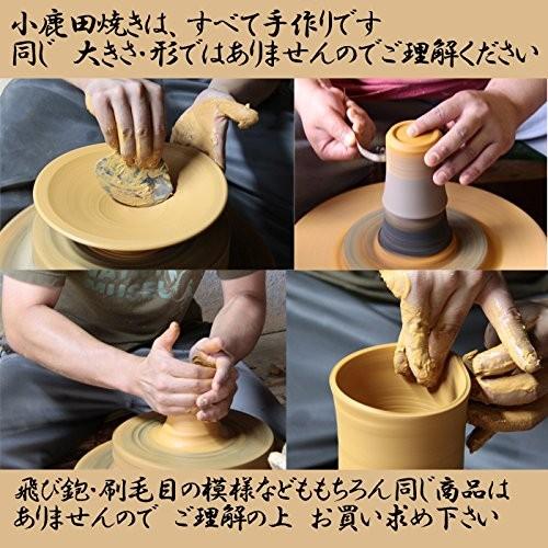 小鹿田焼（ontayaki) 飛び鉋 飛びカンナ 4.5寸皿 約Φ13.5cm : 虹八
