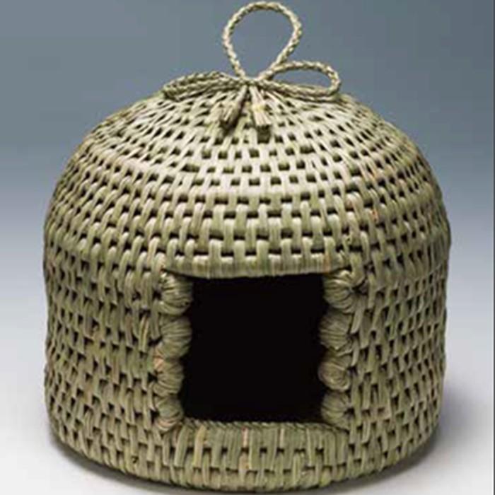 日本製　Made in Japan 七島藺（しちとうい）高級猫ちぐら　ネコちぐら　ねこちぐら　（小）