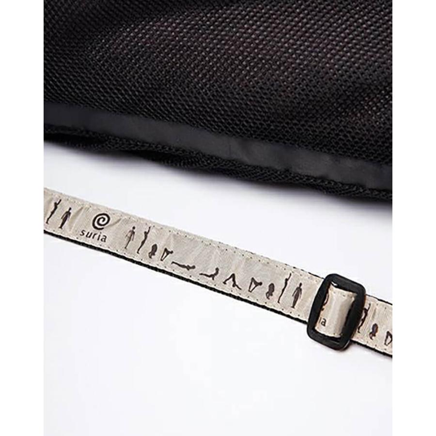 suira ヨガマットケース おしゃれ ジップメッシュバッグ ヨガマット スリア 6mm マット対応 ヨガバッグ ヨガマット 持ち運び 収納 ヨガ バッグ | suria | 02