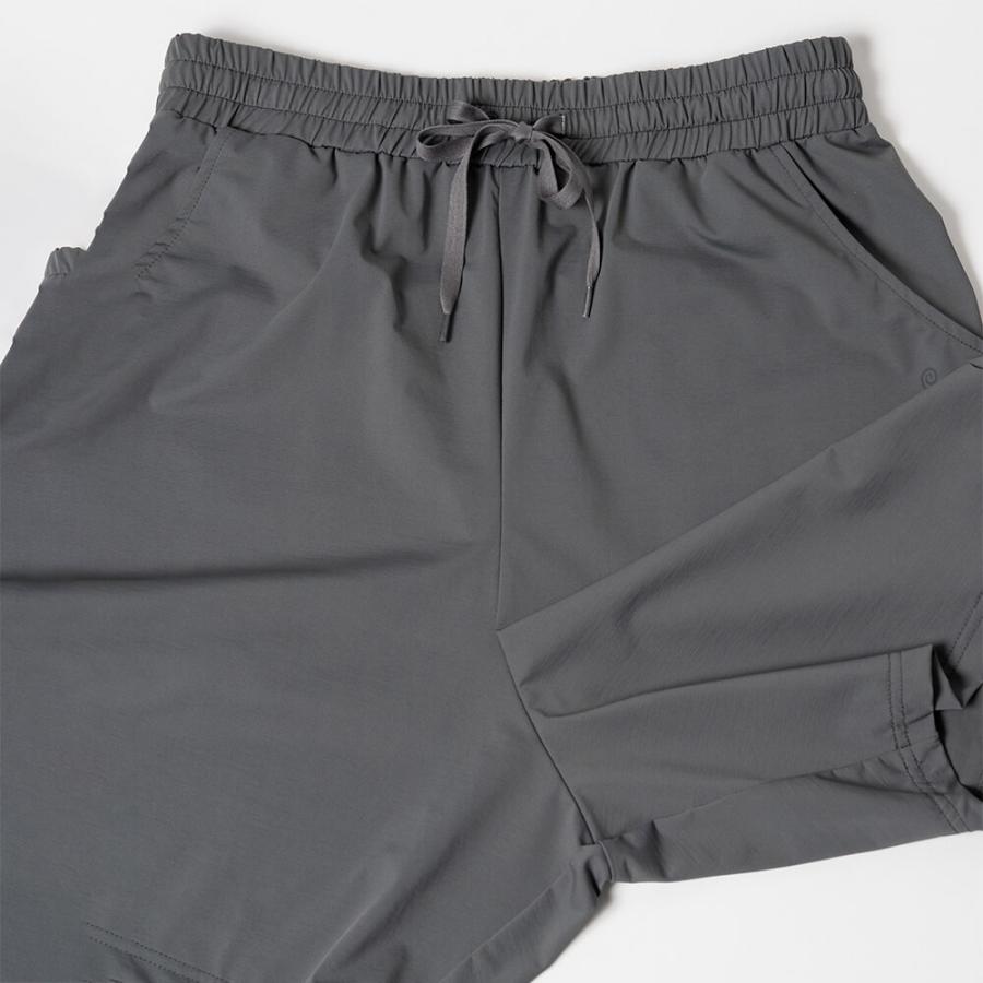 スリア ヨガウェア パンツ メンズ ピアーズショートパンツ su-p666 ヨギ suria 2024 オールシーズン 新作 ロゴ シンプル 無地 多機能 接触冷感 軽量 吸水速乾 シ | suria | 08