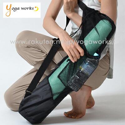 ヨガワークス ヨガマット ケース バッグ ポケット付きメッシュバッグ yogaworks | ヨガワークス