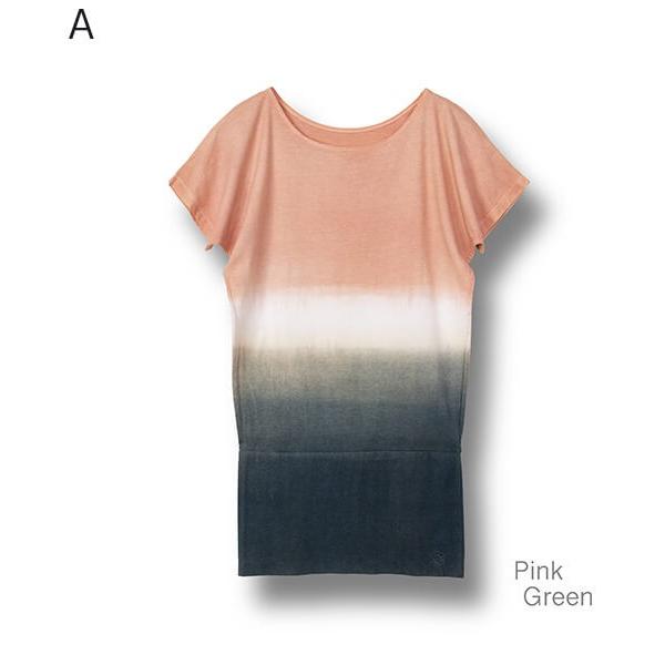 【SALE セール】  yinyang インヤン バイカラーチュニック ヨガウェア トップス yinyang 191bt03 Tシャツ かわいい おしゃれ |  | 01