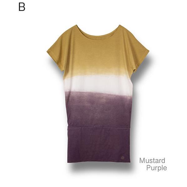 【SALE セール】  yinyang インヤン バイカラーチュニック ヨガウェア トップス yinyang 191bt03 Tシャツ かわいい おしゃれ |  | 02