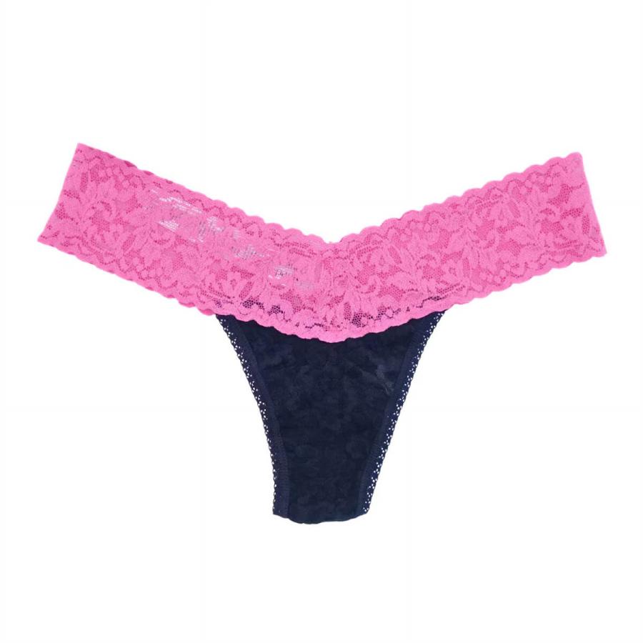 hanky panky ハンキーパンキー ローライズタンガ バイカラー カラープレイ タンガショーツ Tバック レディース レースショーツ 下着 ひびかない ヨガ ピラティス | hanky panky | 05