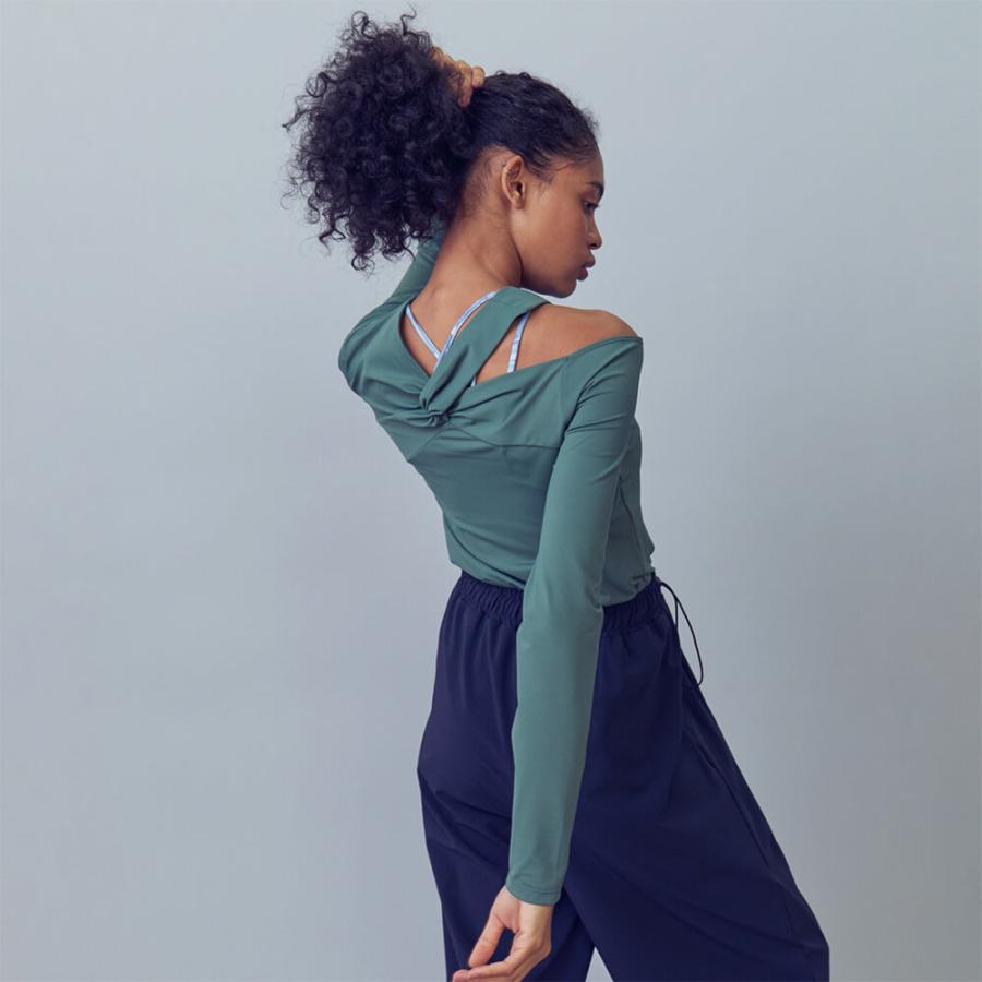 Julier（ジュリエ） ヨガウェア トップス ロングスリーブ エコシーベア