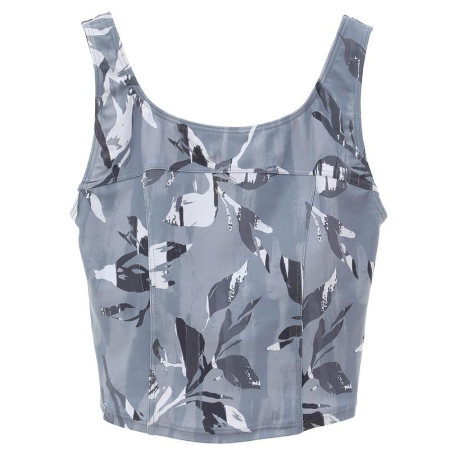Julier（ジュリエ） ヨガウェア トップス カップ付 リーフ柄