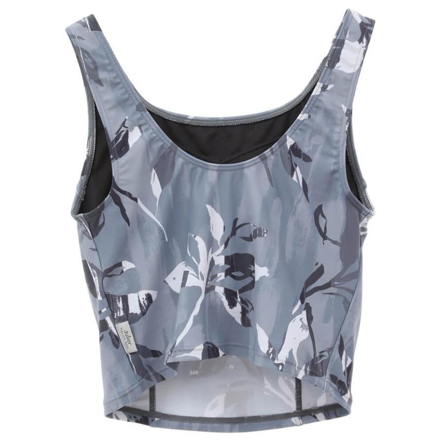 Julier（ジュリエ） ヨガウェア トップス カップ付 リーフ柄