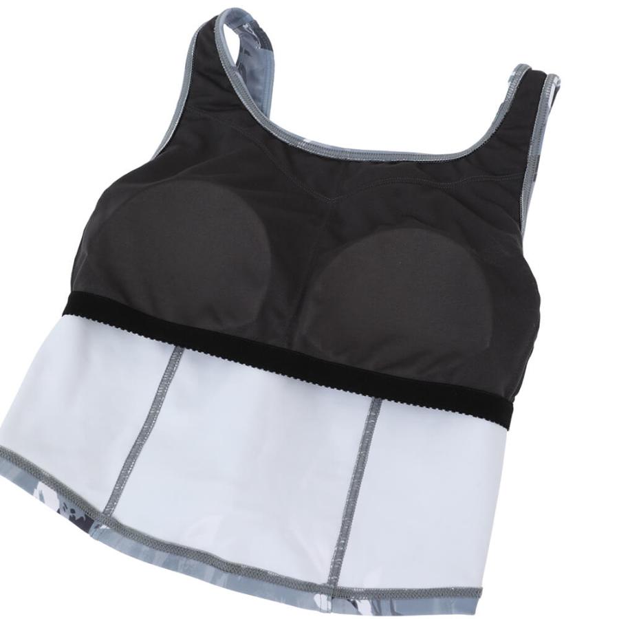 Julier（ジュリエ） ヨガウェア トップス カップ付 リーフ柄