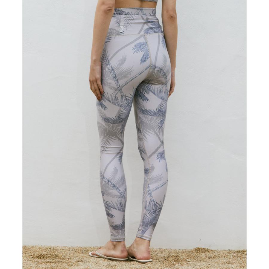 Julier ジュリエ ヨガウェア ボトムス レディース palm tree プリントスーパーハイレギンス B1962JUP030 ピラティスウェア 水着 海 プール ホットヨガ おしゃれ