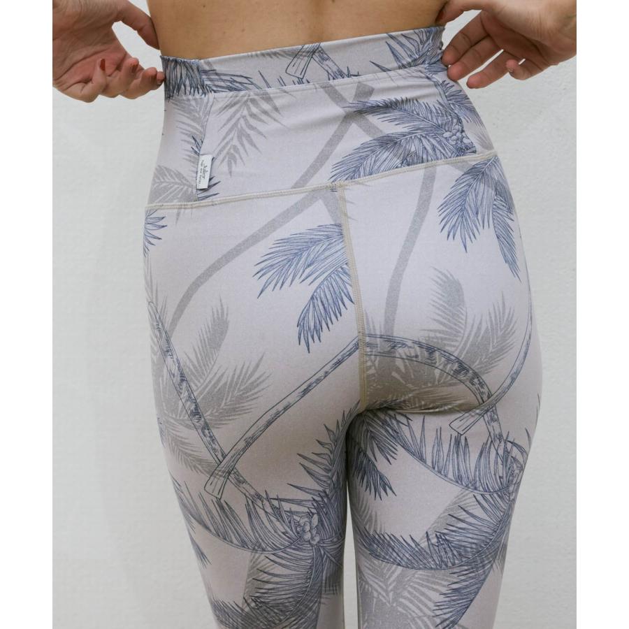 Julier ジュリエ ヨガウェア ボトムス レディース palm tree プリントスーパーハイレギンス B1962JUP030 ピラティスウェア 水着 海 プール ホットヨガ おしゃれ