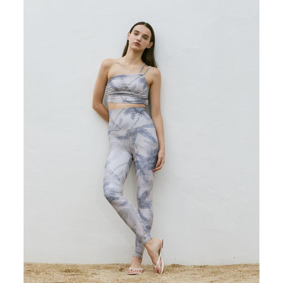 Julier ジュリエ ヨガウェア ボトムス レディース palm tree プリントスーパーハイレギンス B1962JUP030 ピラティスウェア 水着 海 プール ホットヨガ おしゃれ