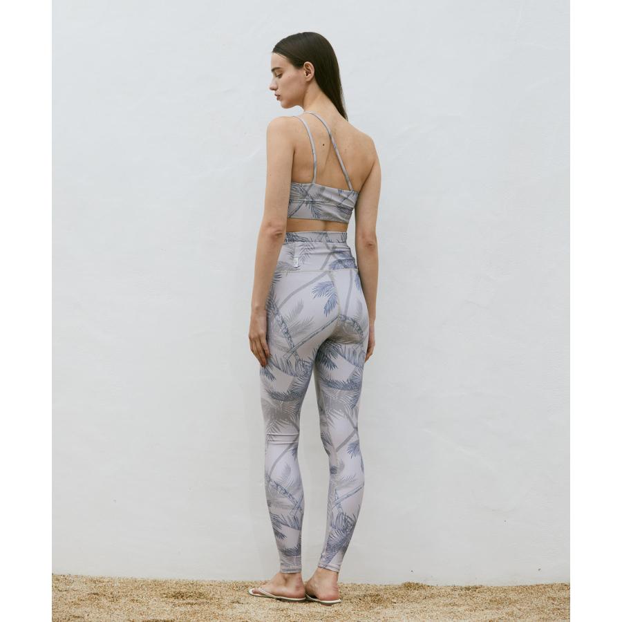 Julier ジュリエ ヨガウェア ボトムス レディース palm tree プリントスーパーハイレギンス B1962JUP030 ピラティスウェア 水着 海 プール ホットヨガ おしゃれ