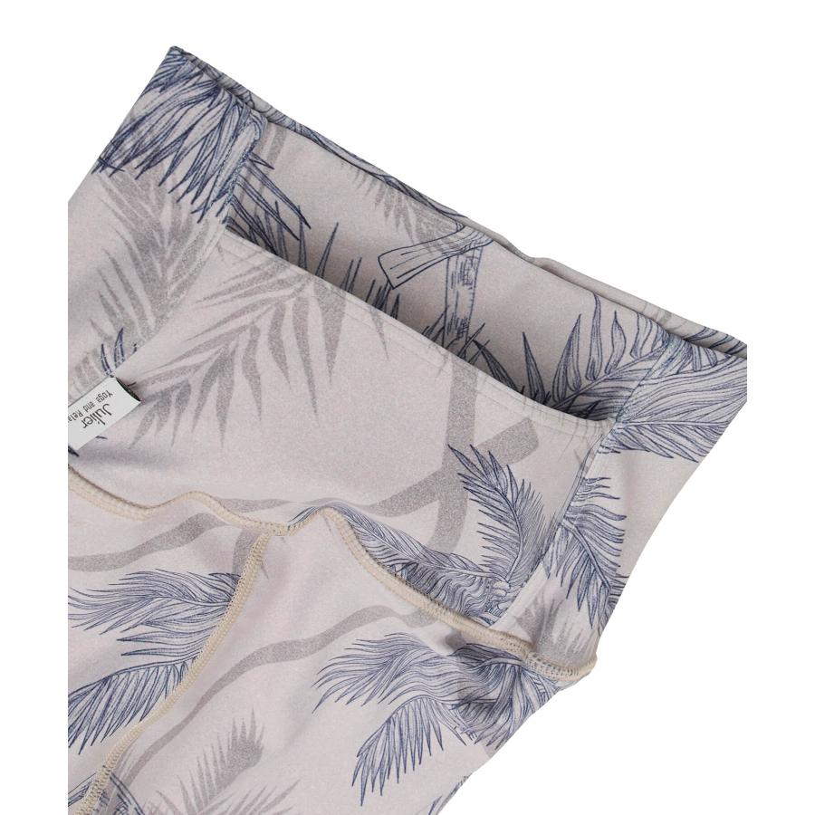 Julier ジュリエ ヨガウェア ボトムス レディース palm tree プリントスーパーハイレギンス B1962JUP030 ピラティスウェア 水着 海 プール ホットヨガ おしゃれ
