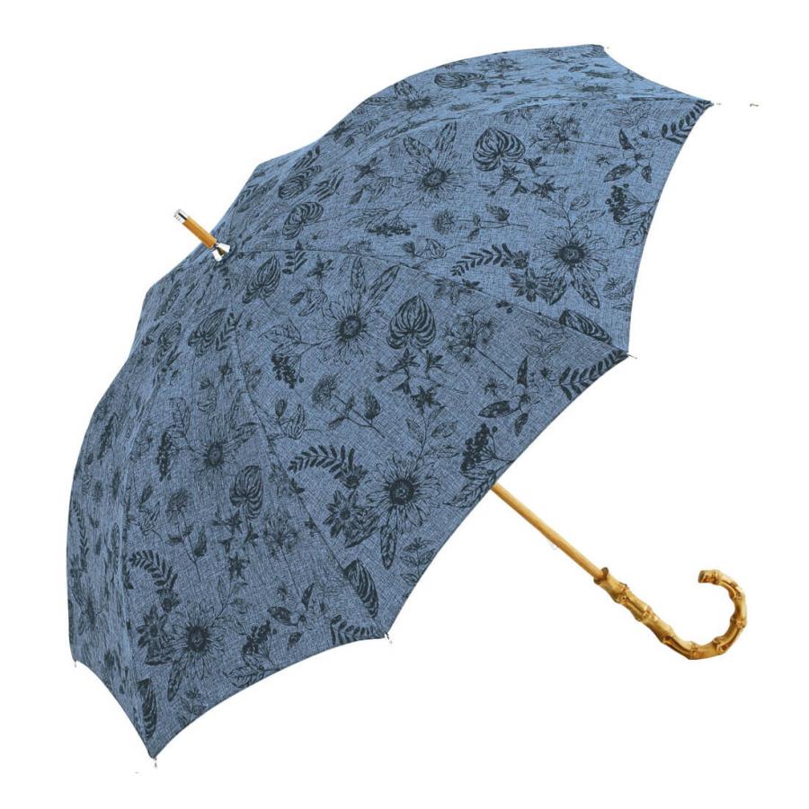 ビコーズ 日傘 晴雨兼用傘 長傘 傘 レディース because 花柄 ボタニカル UVカット 紫外線対策 熱中症対策 木製ハンドル バンブーハンドル 雨傘 | because | 03